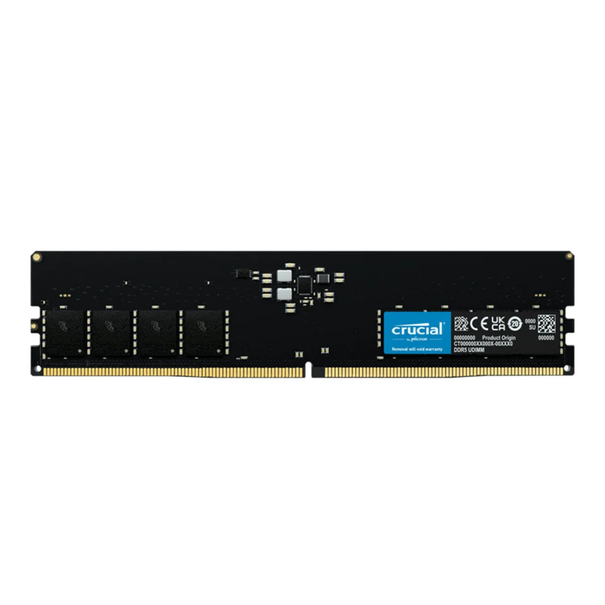 Crucial 64GB (1x64GB) DDR5 UDIMM 5600MHz CL46 Desktop Memory