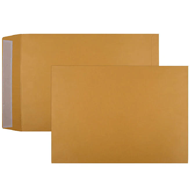 Cumberland C3 Envelopes Pocket Strip Seal 100GSM 458x324mm Gold Box 250