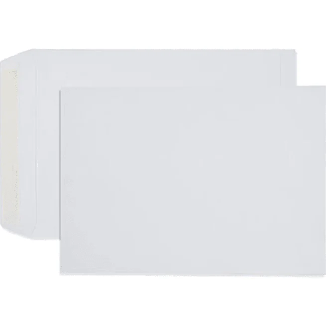 Cumberland C3 Envelopes Pocket Strip Seal 100Gsm 458x324mm White Box 250