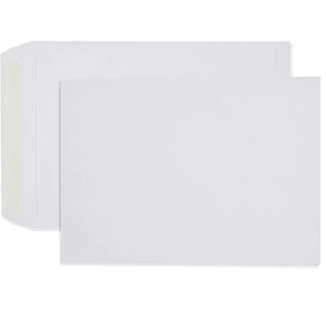 Cumberland C4 Envelopes Pocket Strip Seal 100GSM 324x229mm White Box 250