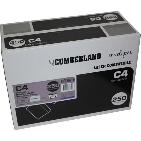 Cumberland C4 Laser Envelopes Secretive Window Pocket 90GSM Strip Seal Box 250 - Image 3