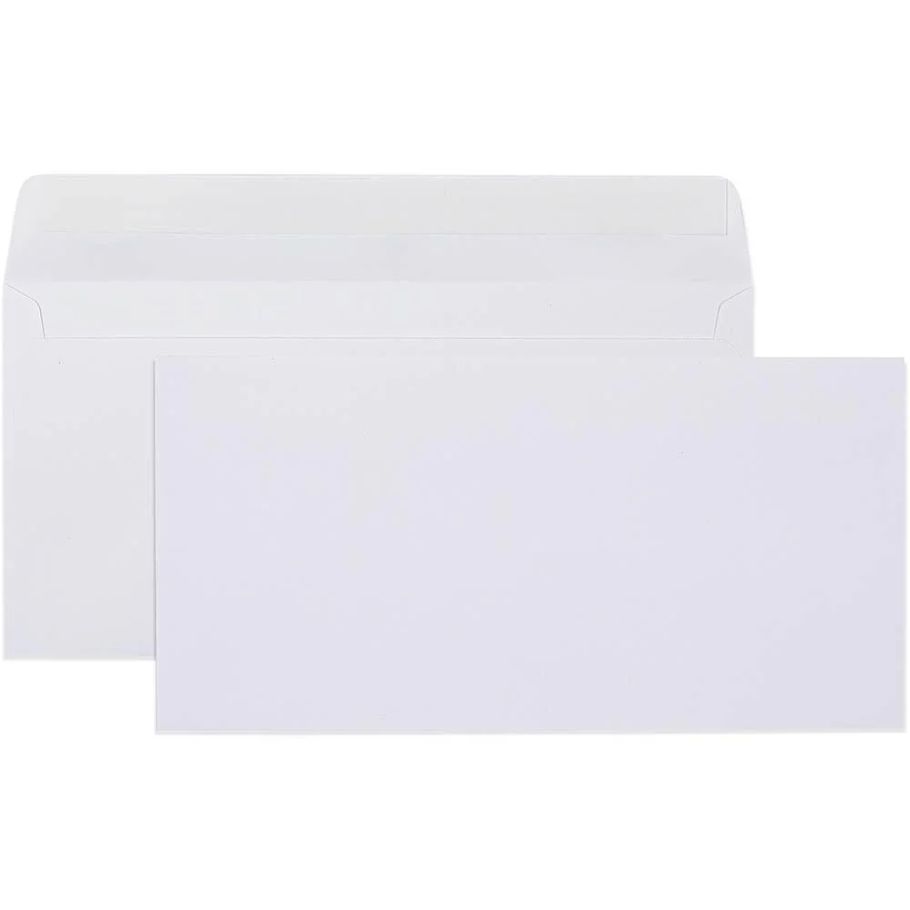 Cumberland DL Envelopes Plain Face Strip Seal 80GSM 110x220mm White Box 500
