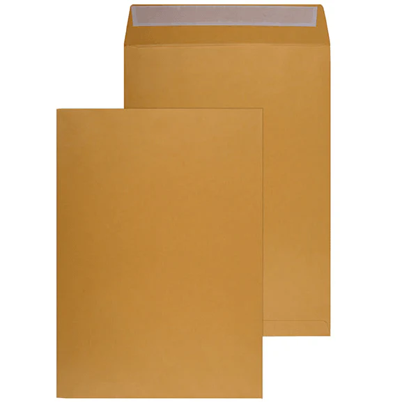 Cumberland Envelopes Pocket Strip Seal 85GSM 353x250mm Gold Box 250 - Image 2