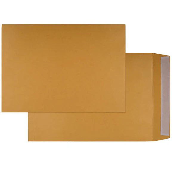 Cumberland Envelopes Pocket Strip Seal 85GSM 353x250mm Gold Box 250 - Image 3