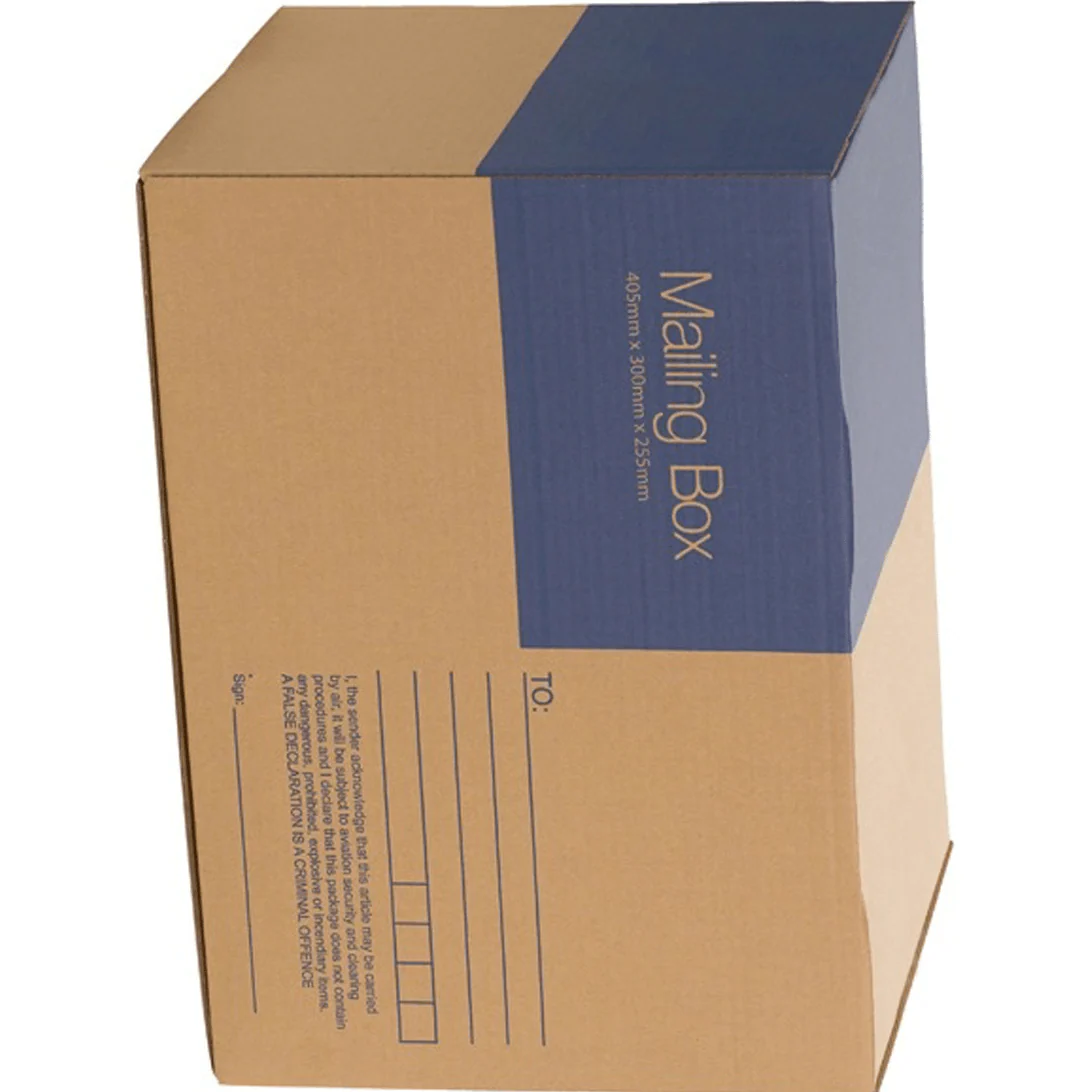 Cumberland Mailing Box 405x300x255mm Brown Pack 25 - Image 2