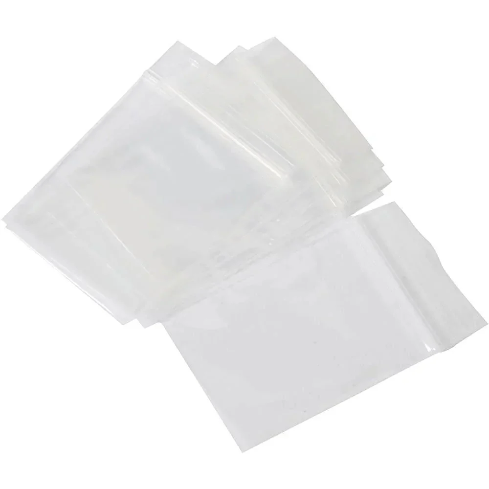 Cumberland Press Seal Plastic Bag 50 Micron 355x400mm Clear Pack 100