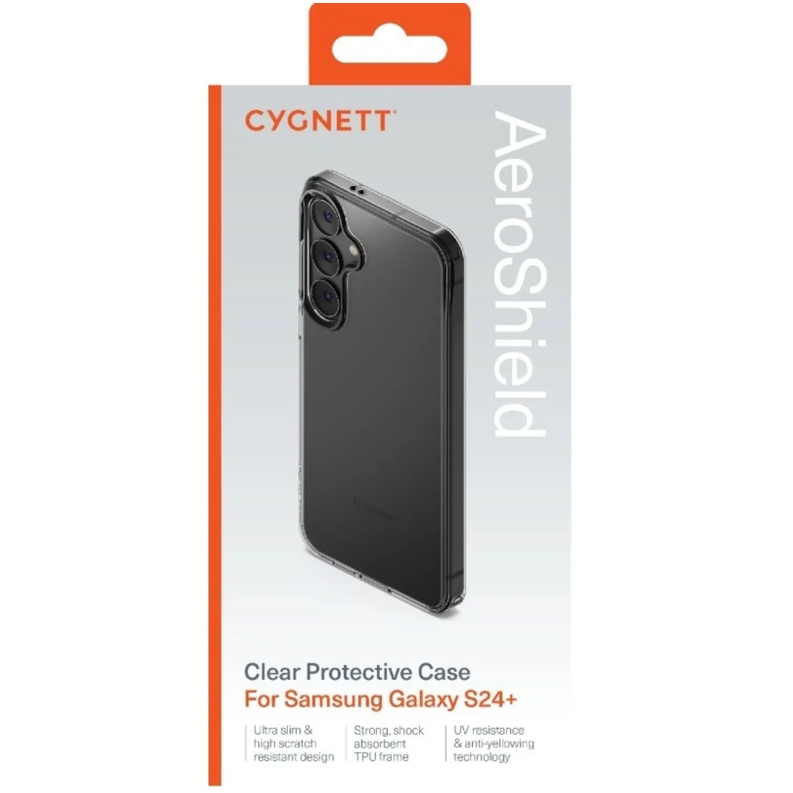 Cygnett AeroShield Slim Protective Phone Case for Samsung Galaxy S24+ - Clear - Image 4