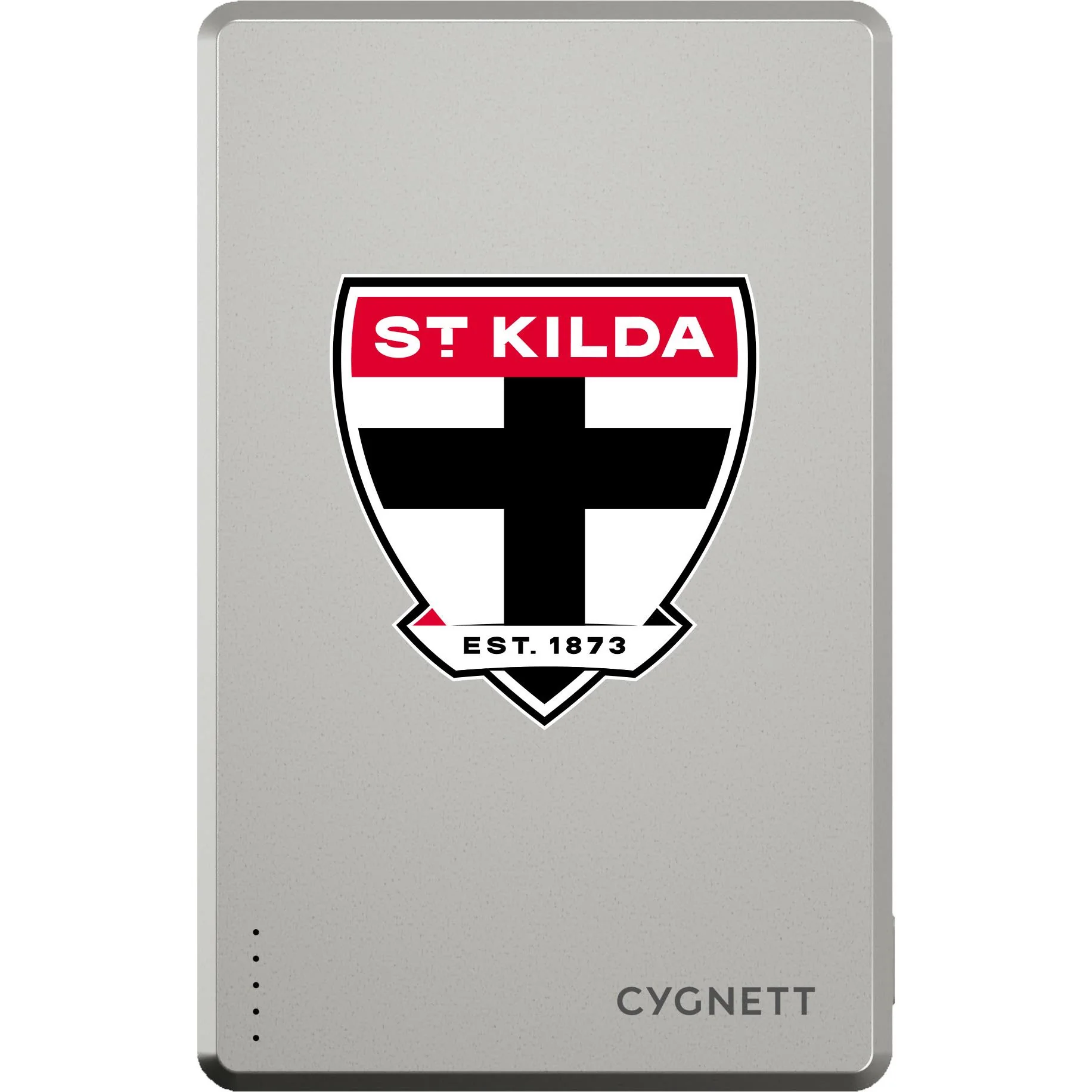 Cygnett AFL Magnetic Wireless 5K Power Bank (St Kilda Saints) - Image 3