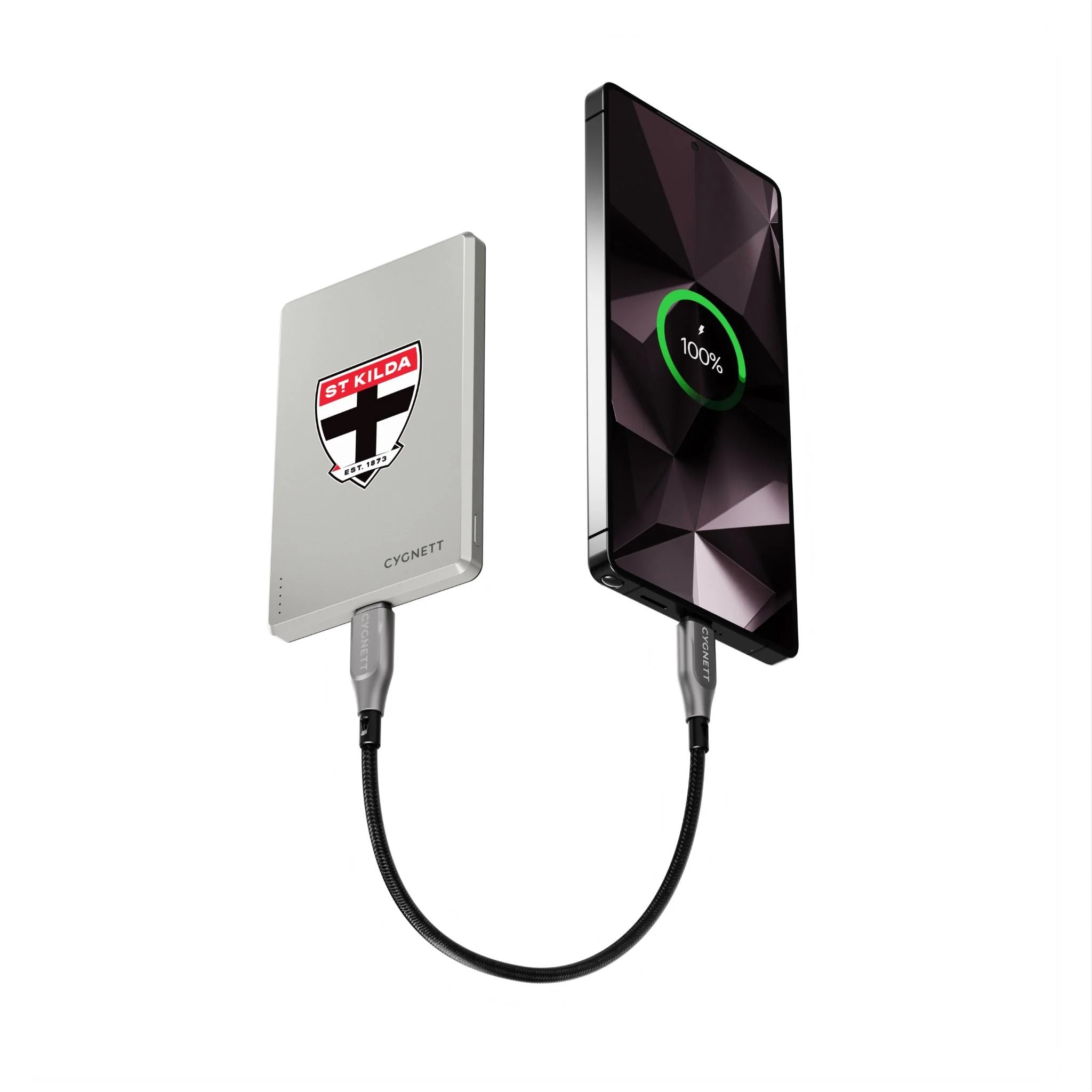 Cygnett AFL Magnetic Wireless 5K Power Bank (St Kilda Saints) - Image 5