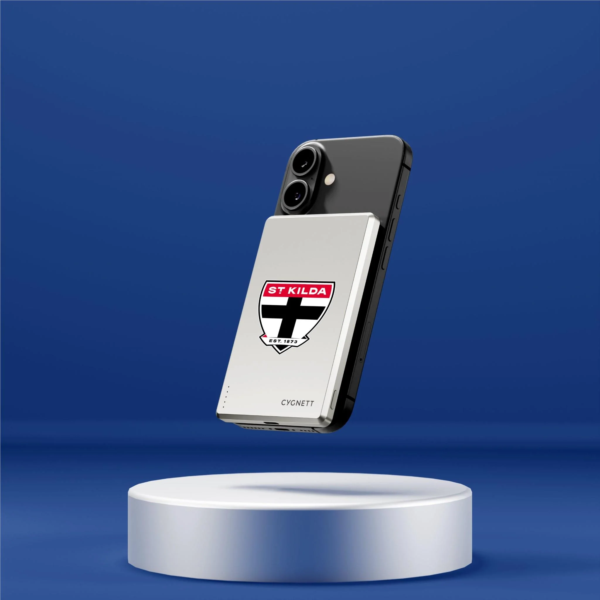 Cygnett AFL Magnetic Wireless 5K Power Bank (St Kilda Saints) - Image 7