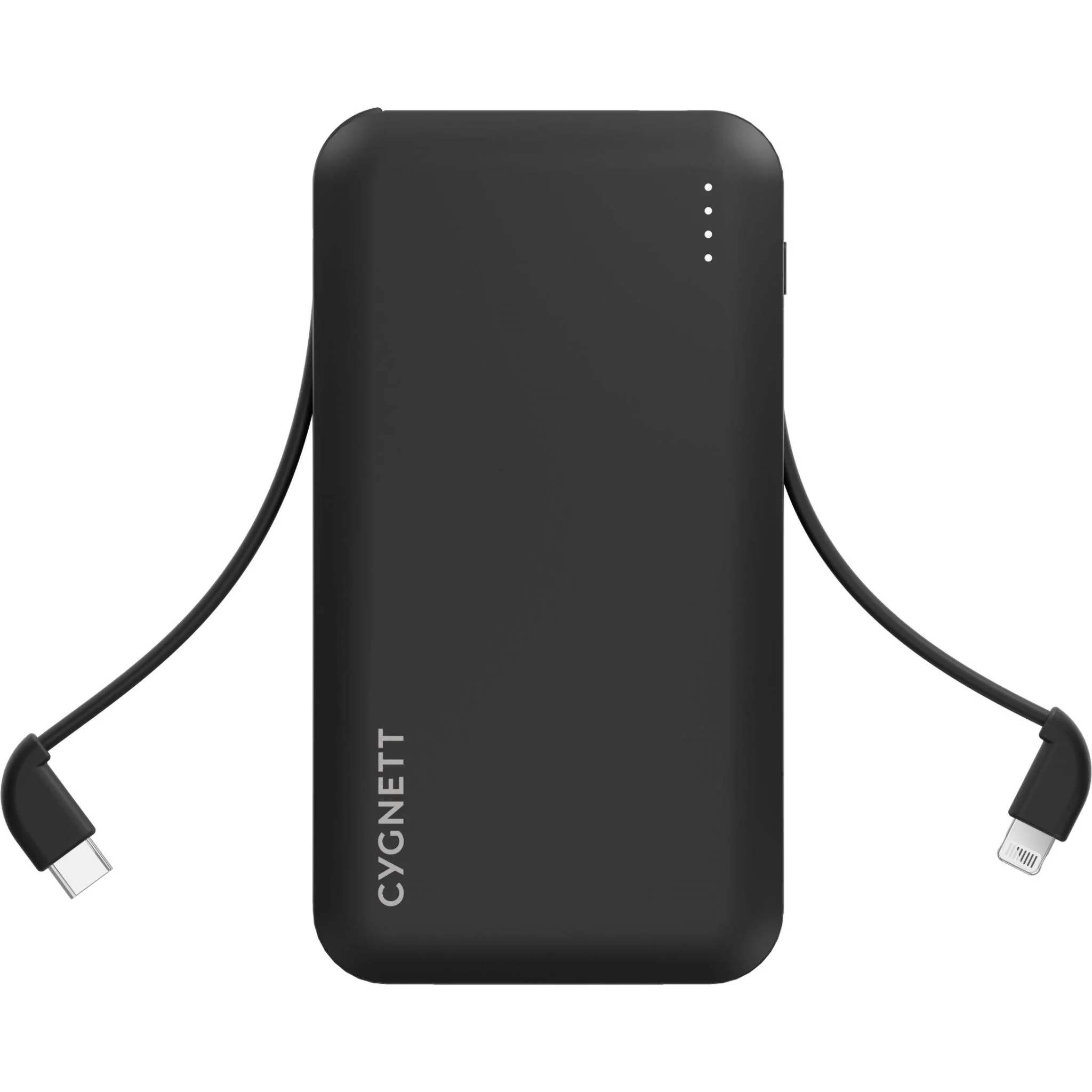 Cygnett ChargeUp Pocket 10K Power Bank with Dual Intergrated Charging Cables (Black) - Image 4