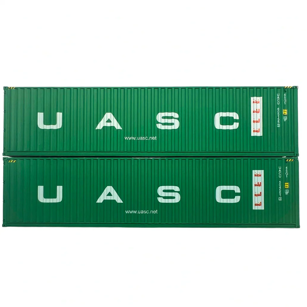 Dapol OO 40ft High Cube C'tnr UASC Twin Pack