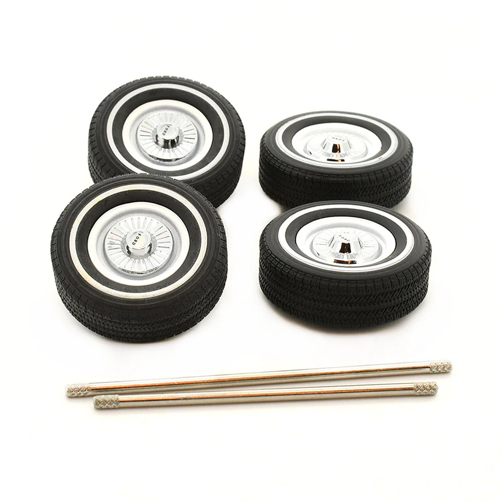 DDA 1:18 Scale Custom XP Falcon Standard Wheel White 4pack Model Toy