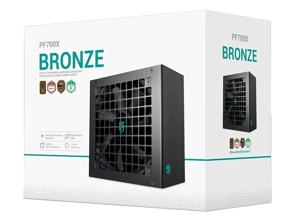 Deepcool Gamer Storm PF700X 700W 80+ Bronze Power Supply - Black - Image 6