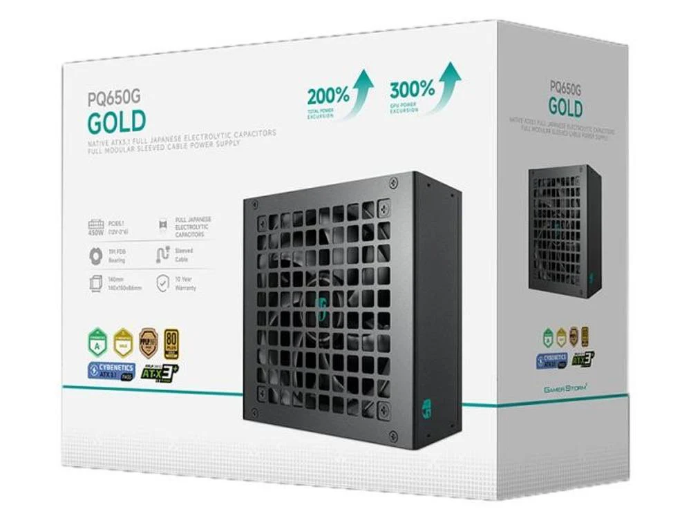 Deepcool PQ850G 850W 80+ Gold Fully Modular ATX 3.1 Power Supply - Black - Image 5