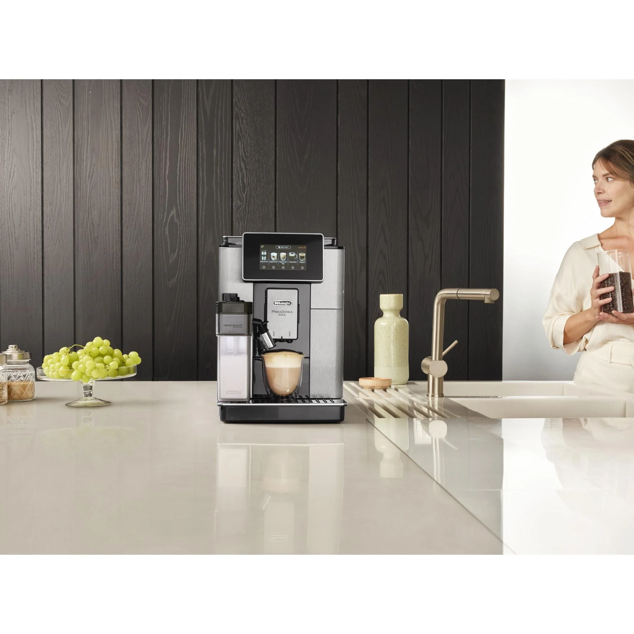 De'Longhi PrimaDonna Soul Fully Automatic Coffee Machine (Metal Black) - Image 9
