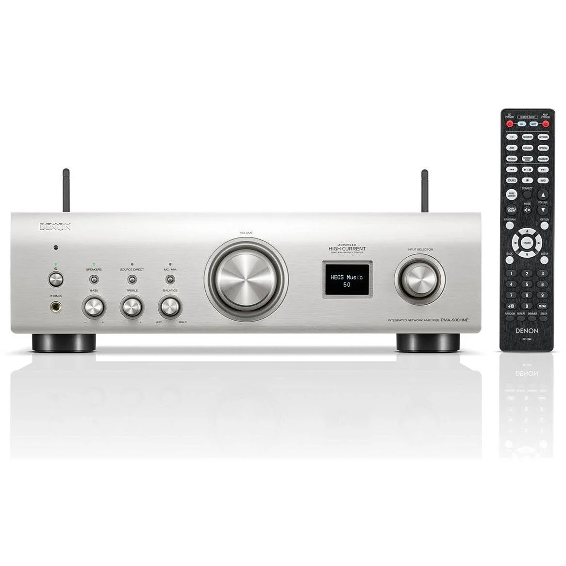 Denon PMA-900HNE Integrated Network Amplifier with HEOS (Silver)
