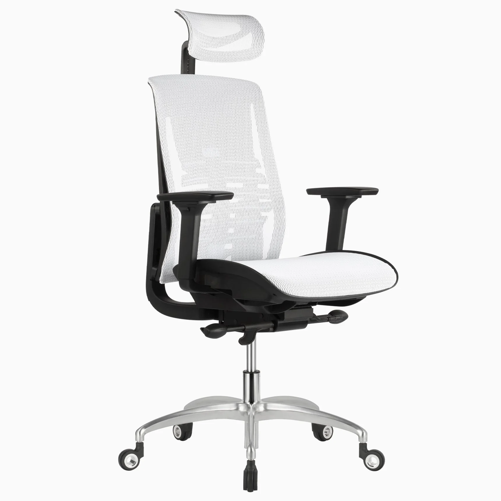 Desky Big and Tall High Back Office Chair - White