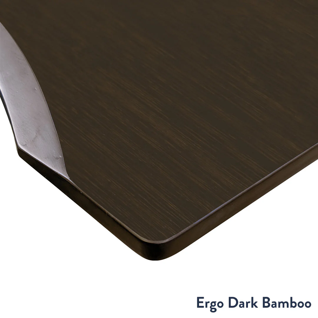 Desky Dual Ergo Edge Sit Stand Desk 120cm Black Desktop and Matte Black Frame - Image 5