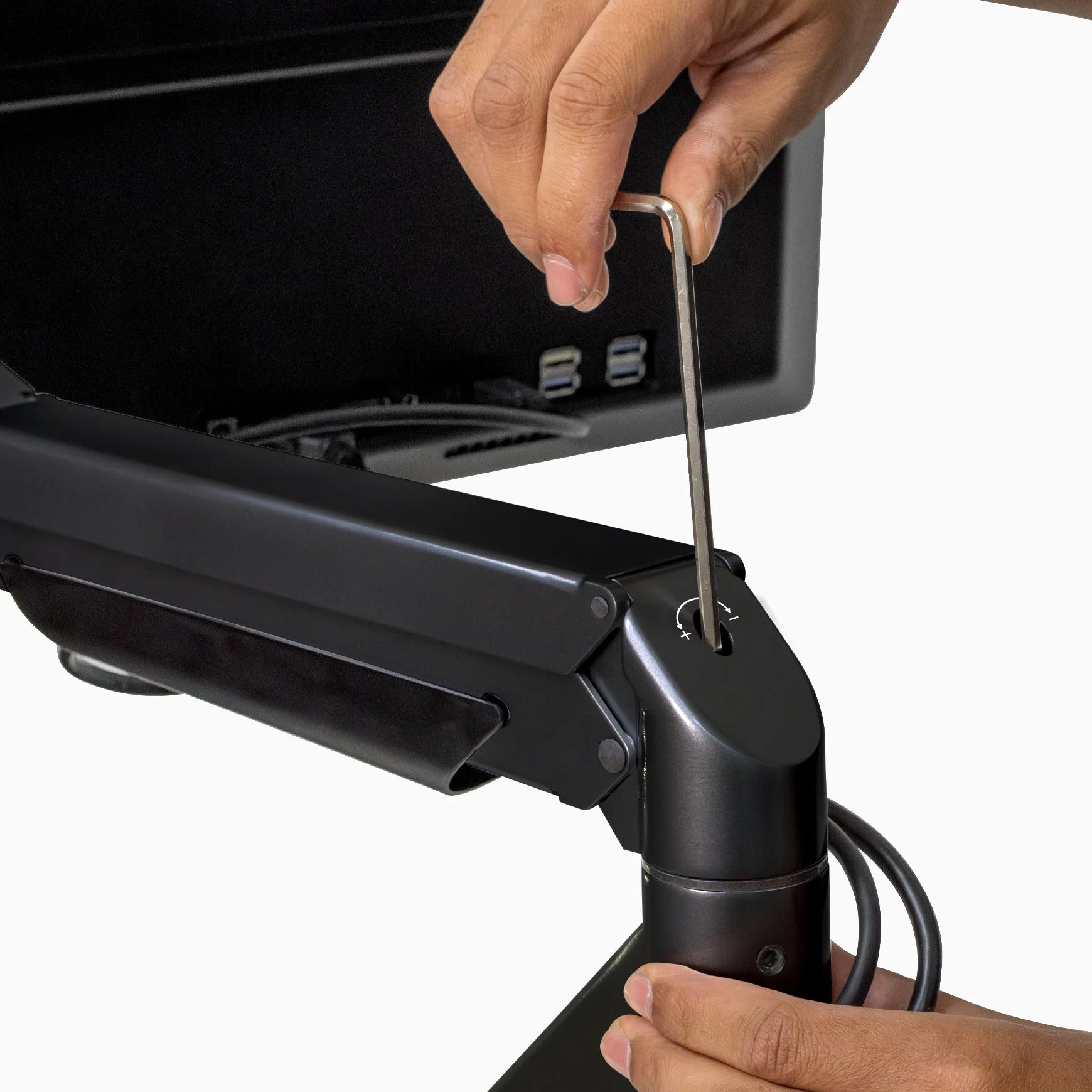 Desky Dual Monitor Arm - Black - Image 7