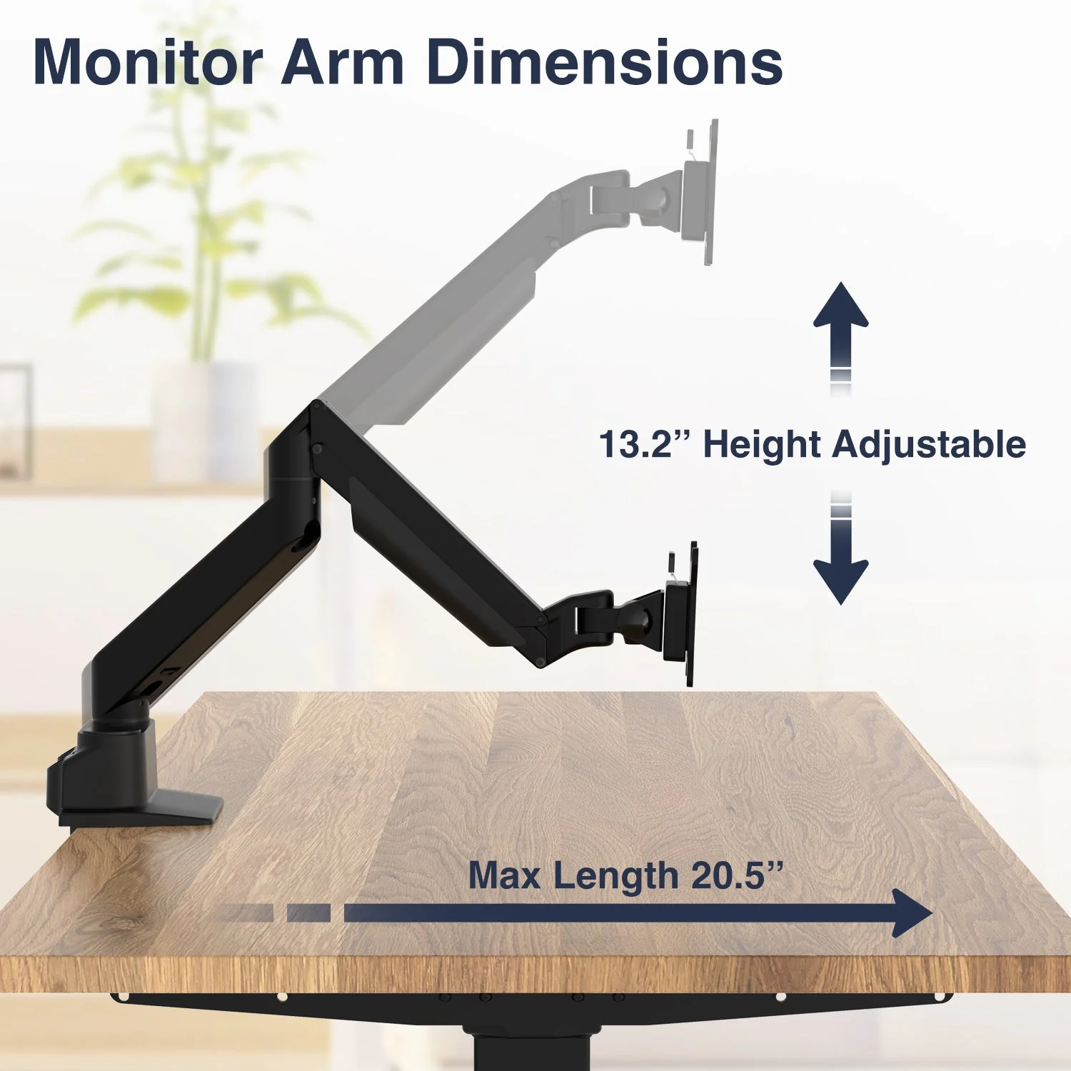 Desky Dual Monitor Arm - Space Grey - Image 4