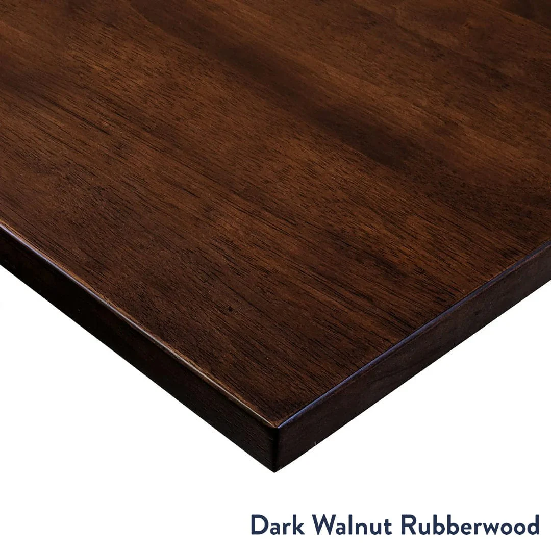 Desky Dual Rubberwood Sit Stand Desk 200cm Dark Walnut Desktop and Grey Frame - Image 2