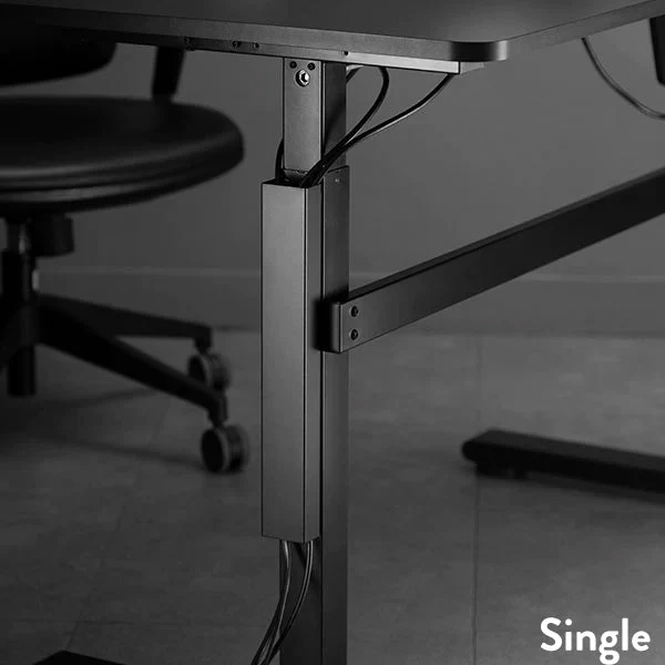 Desky Magnetic Cable Management Tray 500mm - Black - Image 3