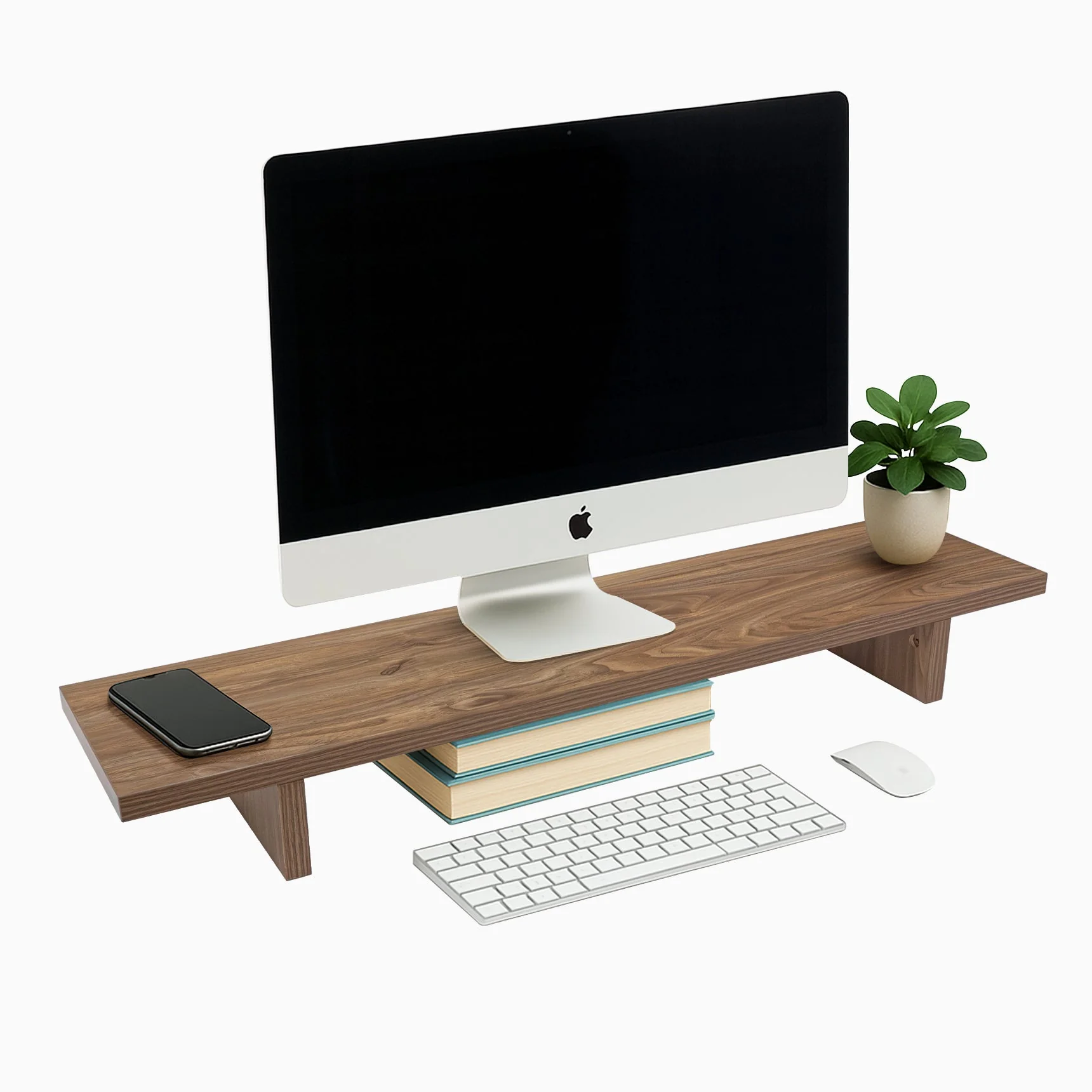 Desky Minimal Monitor Stand - Prime Oak Melamine - Image 10