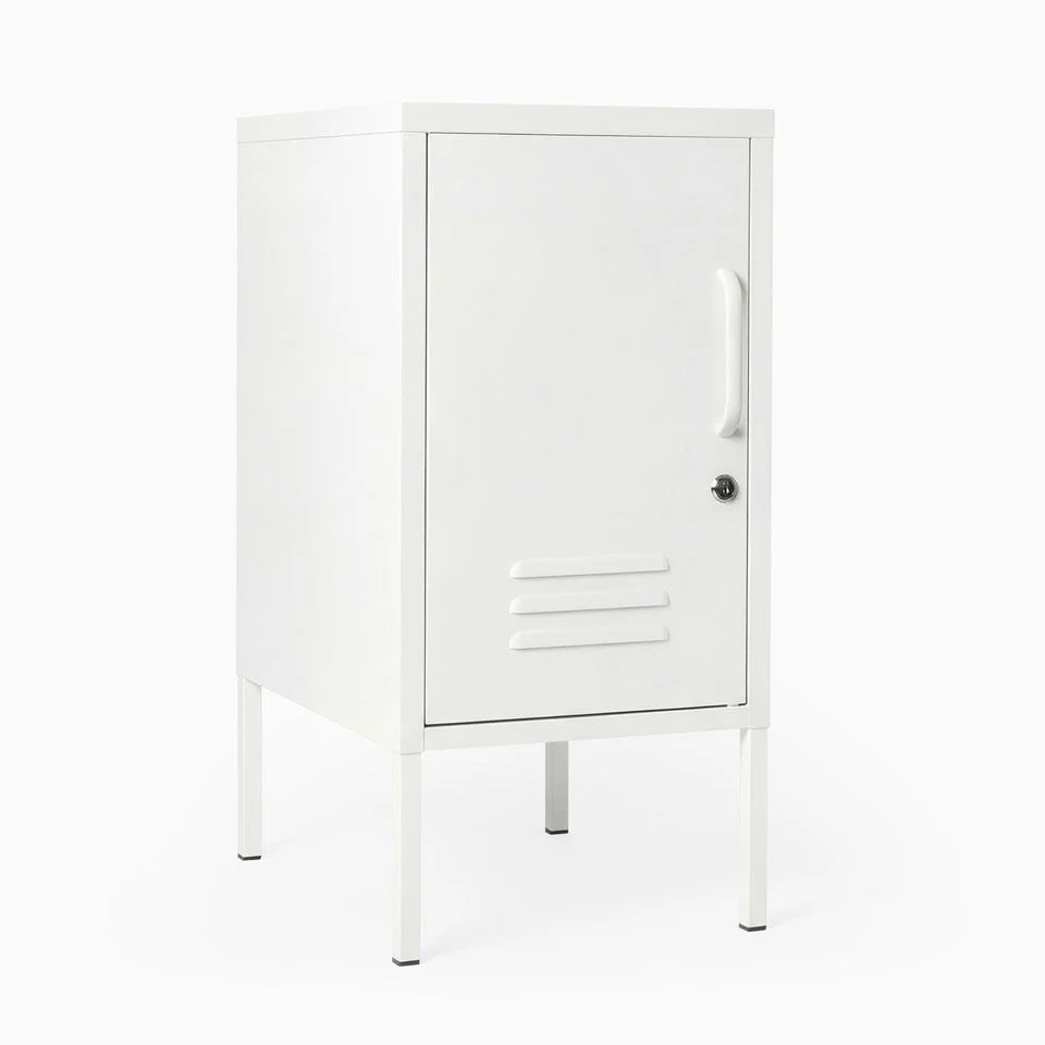 Desky Oslo Metal Locker Cabinet - White / Left Opening