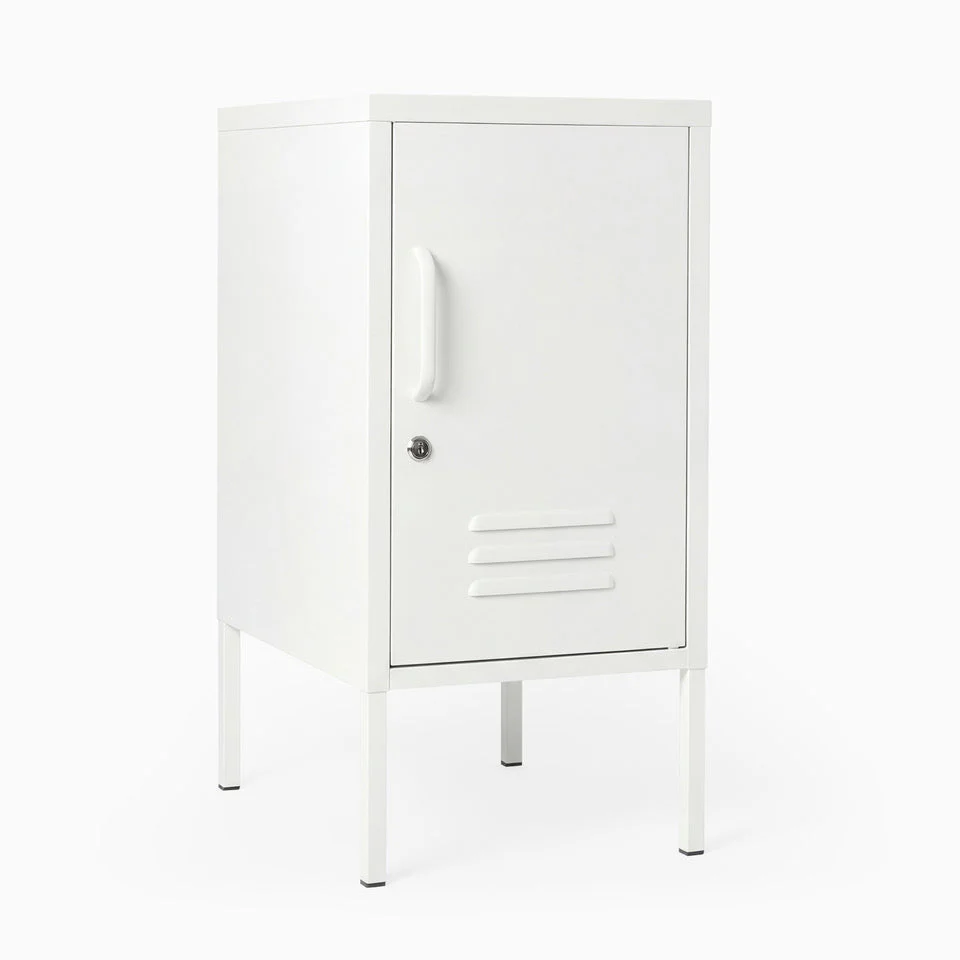 Desky Oslo Metal Locker Cabinet - White / Right Opening