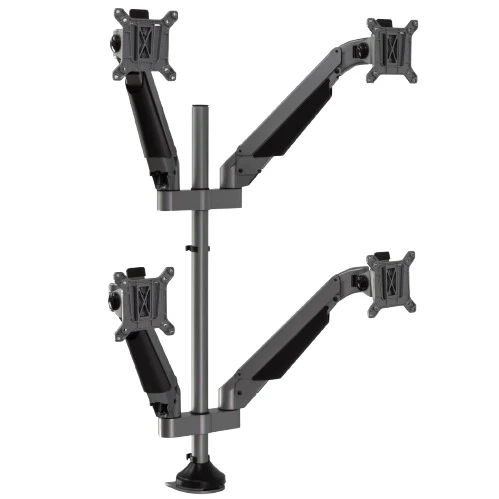 Desky Quad Monitor Arm - Space Grey