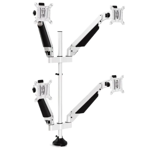 Desky Quad Monitor Arm - White
