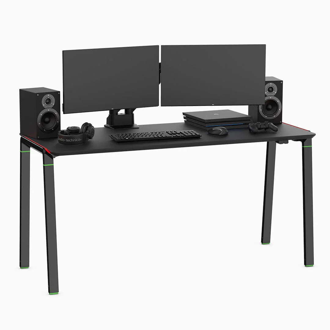 Desky RGB LED Gaming Desk - Cable Tray + 4 Powerpoints - Image 10