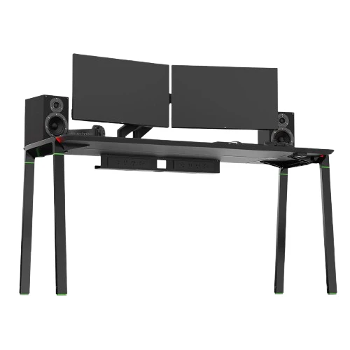 Desky RGB LED Gaming Desk - Cable Tray + 8 Powerpoints