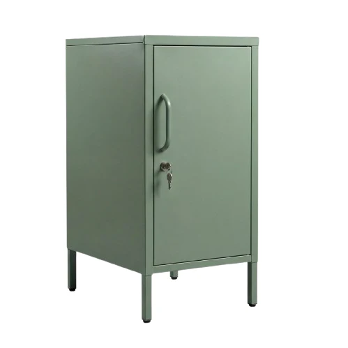 Desky Sidekick Metal Locker Cabinet - Sage / Right Opening