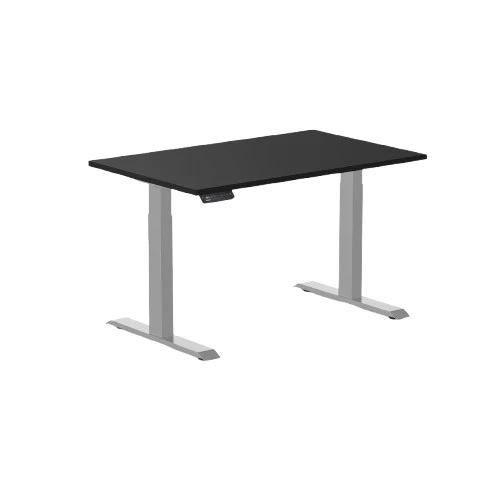 Desky Single Sit Stand Desk 1200x750mm (Black/Grey)
