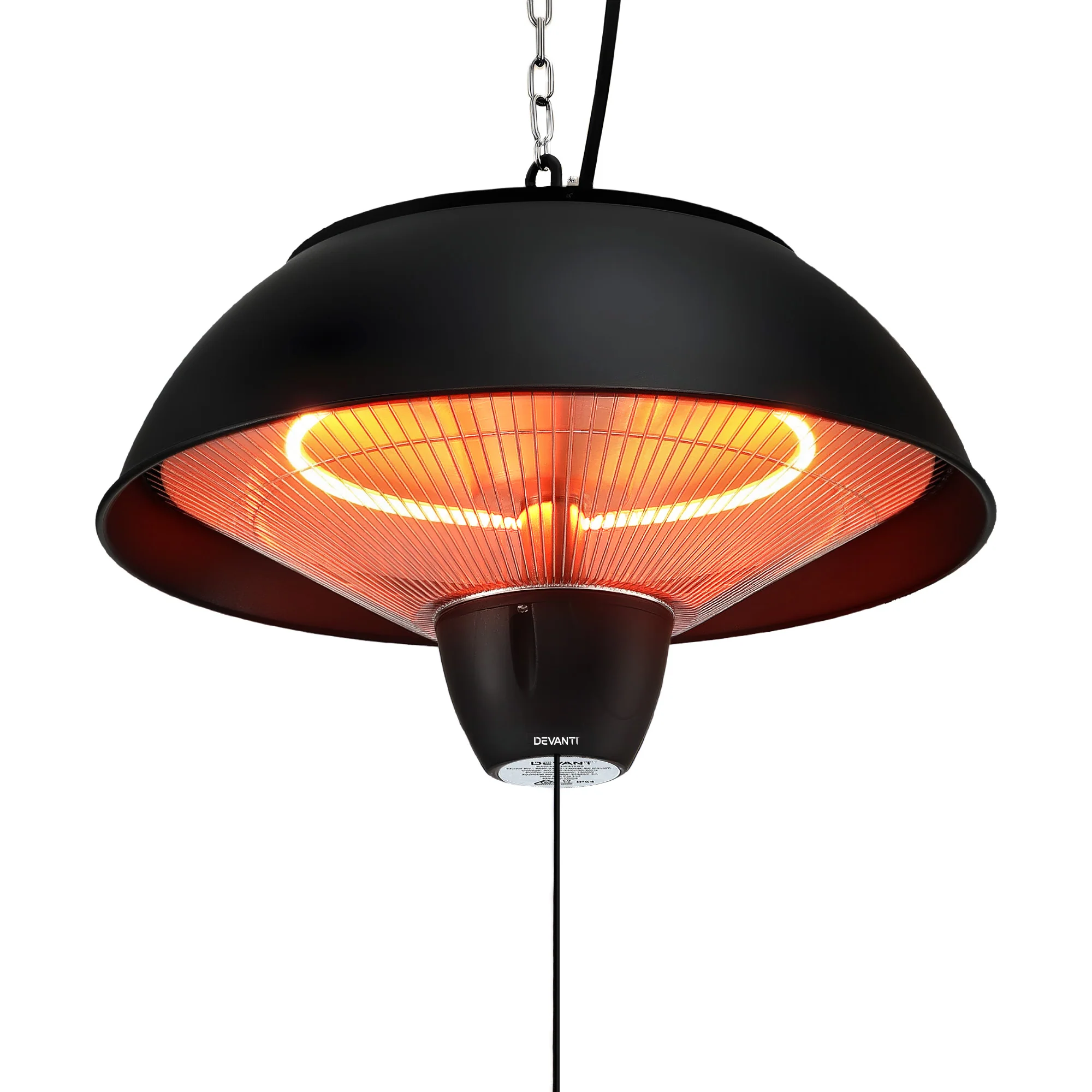 Devanti 1500W Electric Patio Infrared Heater Hanging Heaters Ceiling Mounted Remote