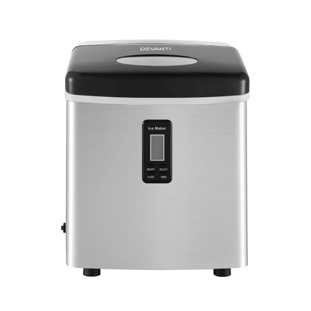 Devanti 15kg Ice Maker Machine (Silver)