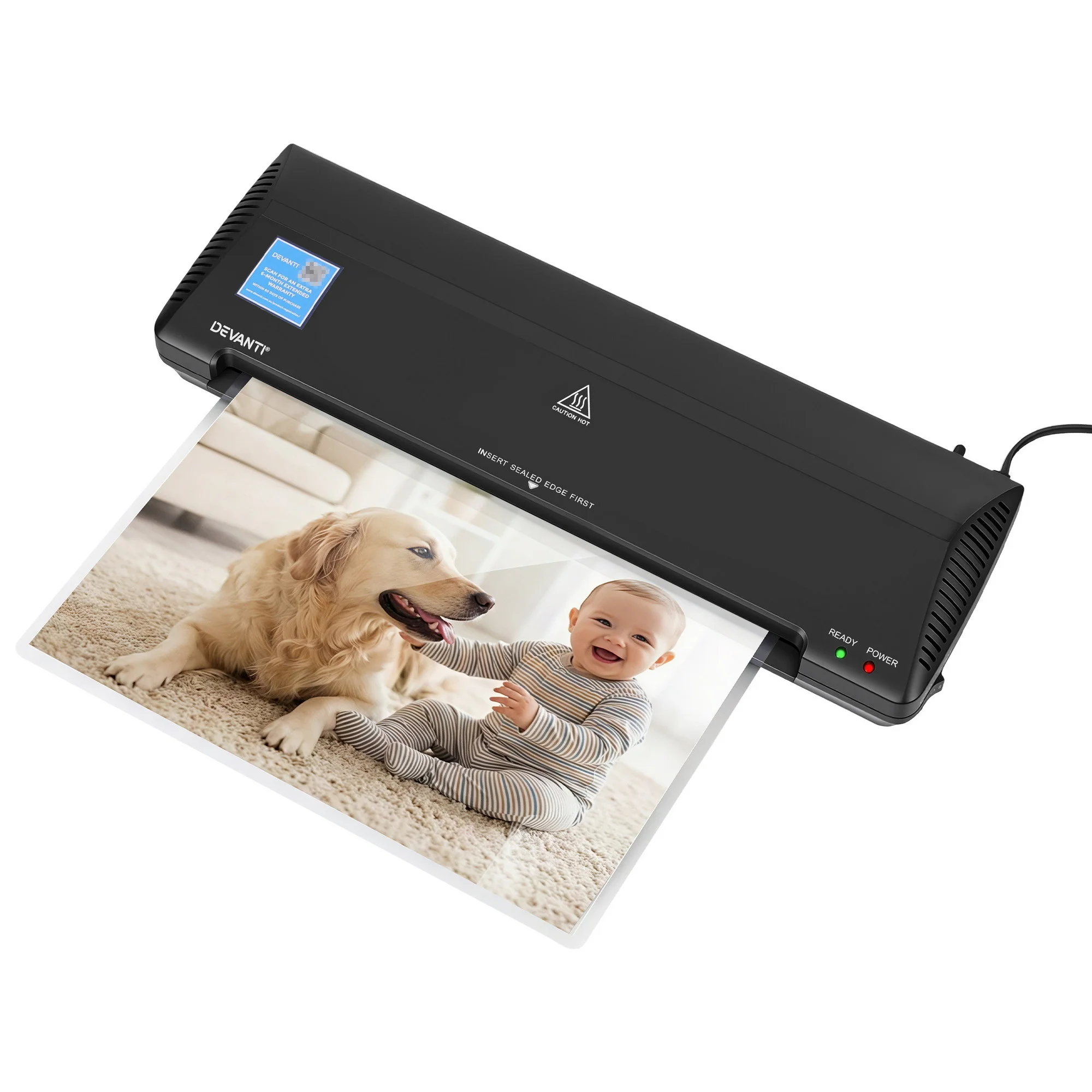 Devanti A3 Laminator Machine for Document Photo Card Handmade A3 A4 A5 A6 Black