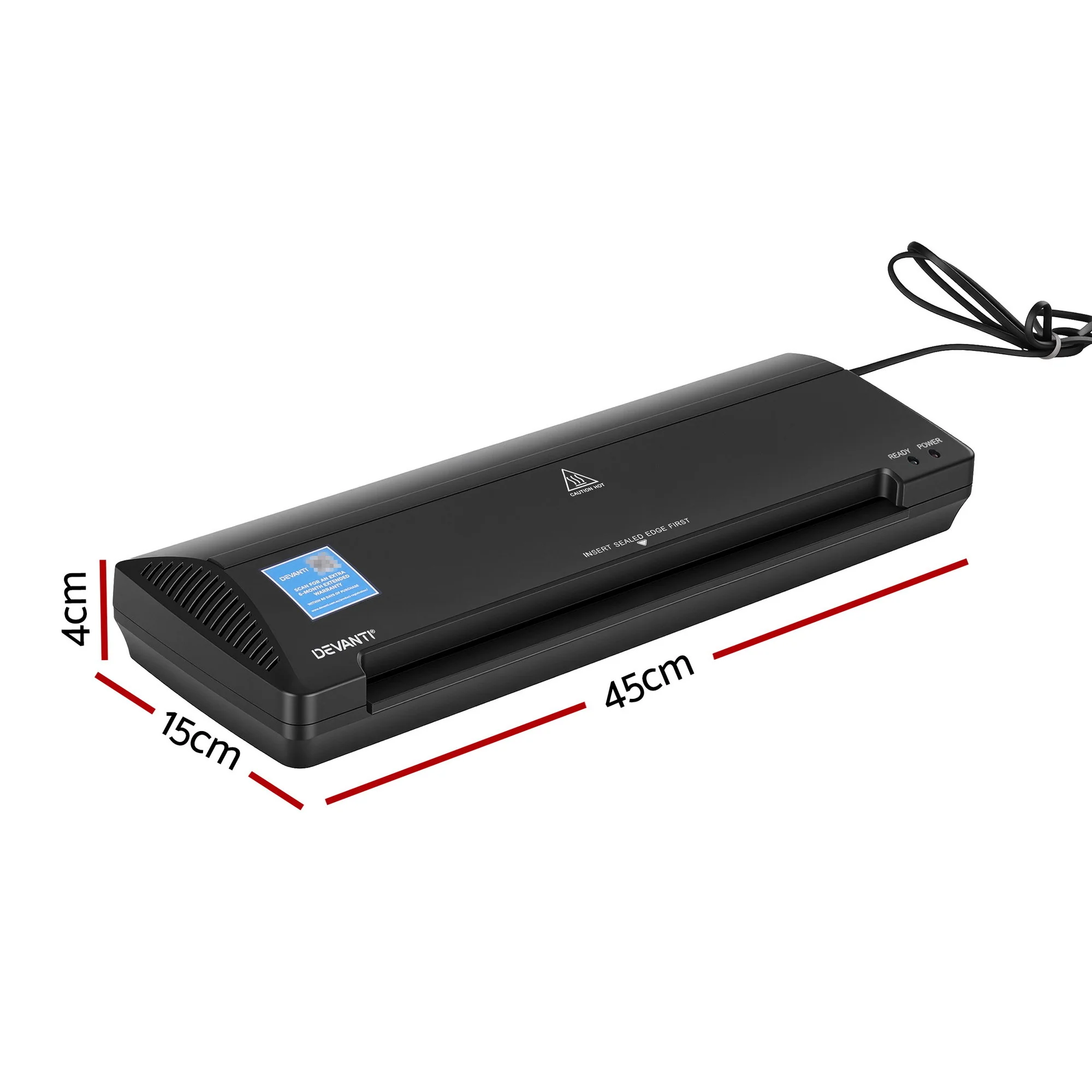 Devanti A3 Laminator Machine for Document Photo Card Handmade A3 A4 A5 A6 Black - Image 3