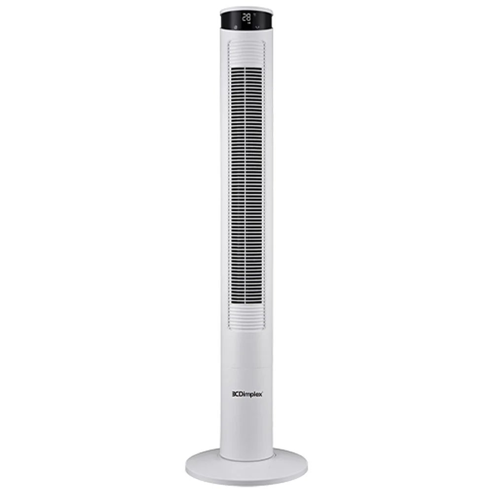 Dimplex 117cm Electric 45 Watt Tower Fan with Remote Control (White)