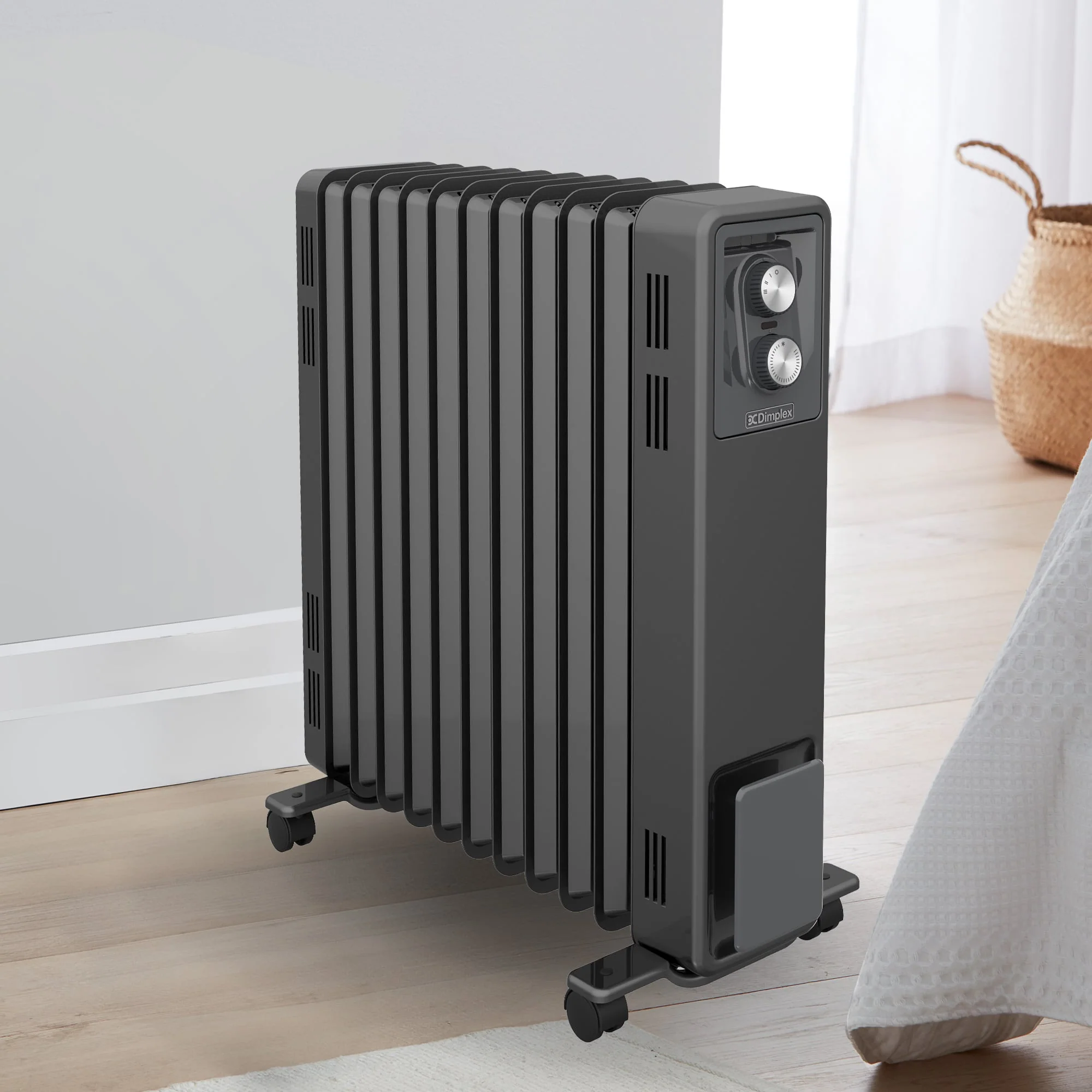Dimplex Oil Free 2.4kW Column Heater with Thermostat (Black) - Image 8