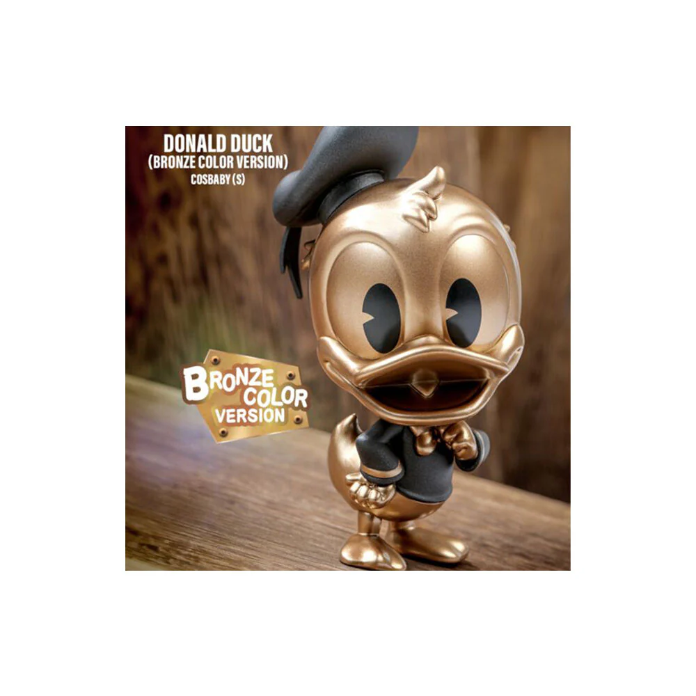 Donald Duck Donald Duck Bronze Colour 90th Anniv Cosbaby Action Figure Toy - Image 2