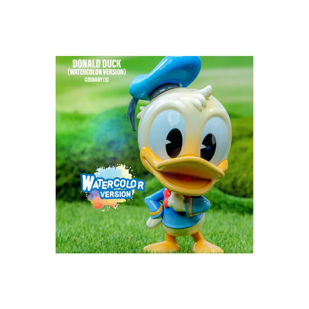 Donald Duck Watercolour 90th Anniv Cosbaby Collectible Action Figure Toy - Image 2