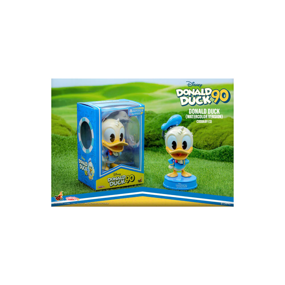 Donald Duck Watercolour 90th Anniv Cosbaby Collectible Action Figure Toy - Image 3