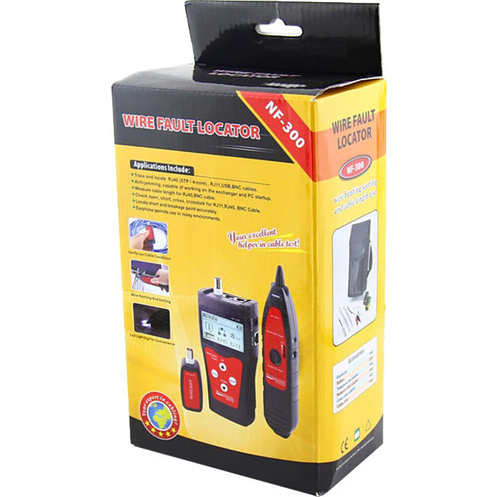 Doss NF300 Network Coax Cable Tester Portable For RJ45/RJ11/USB/BNC Black - Image 5