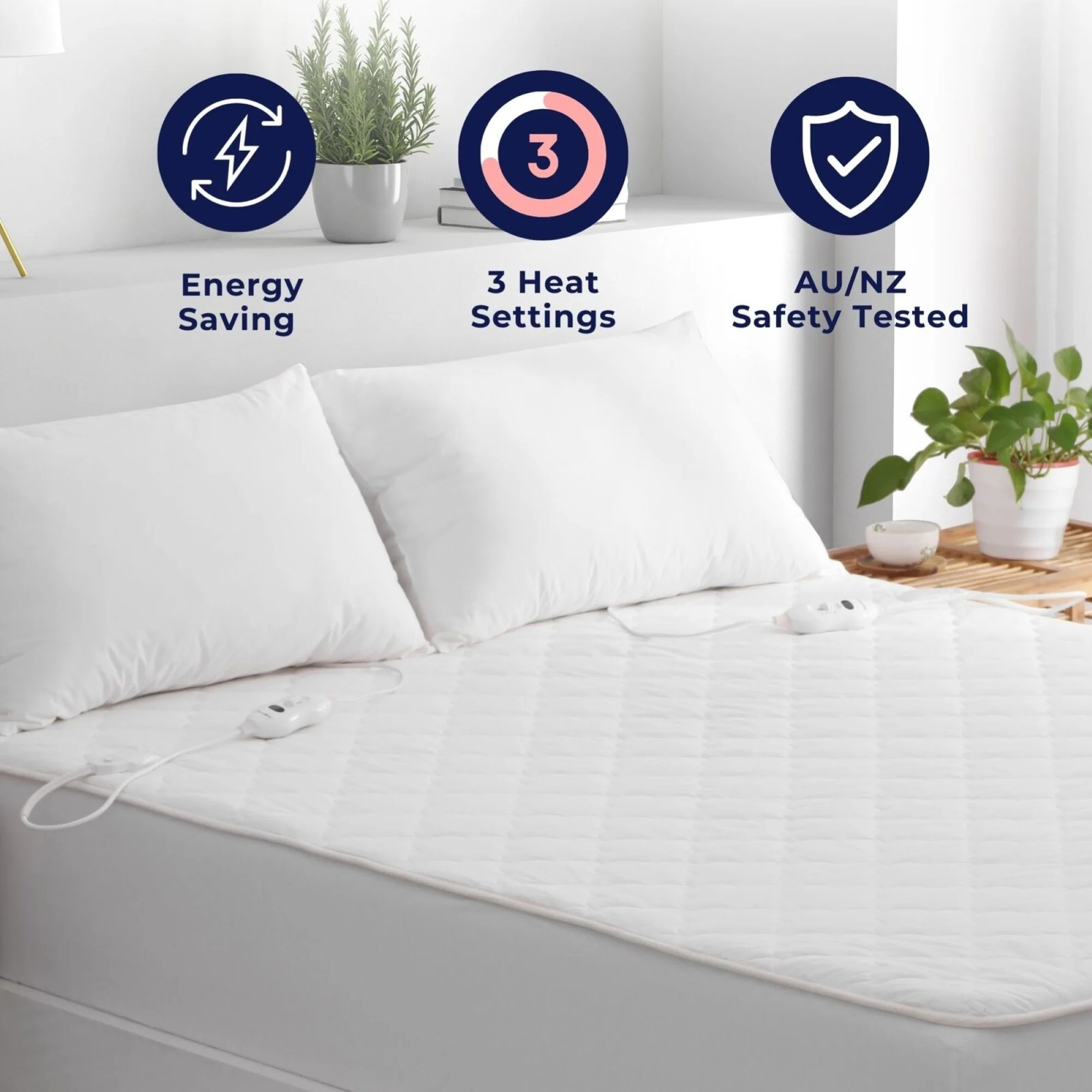 Dreamaker 100% Cotton Quilted Electric Blanket [Queen] - Image 3