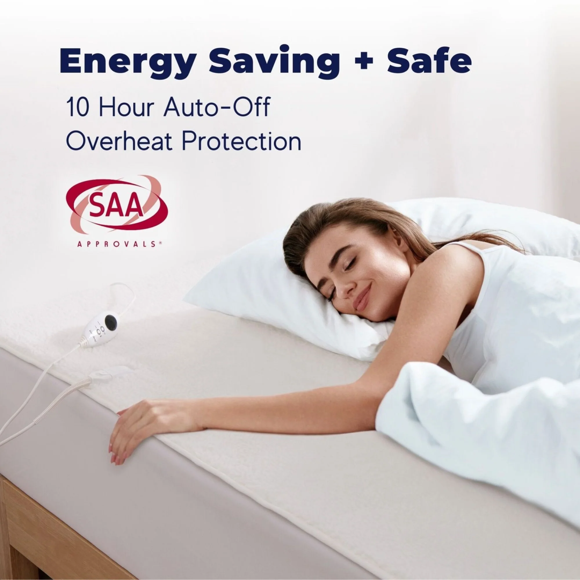 Dreamaker 350gsm Fleece Top Electric Blanket [Long Single Right Hand Side Controller] - Image 6