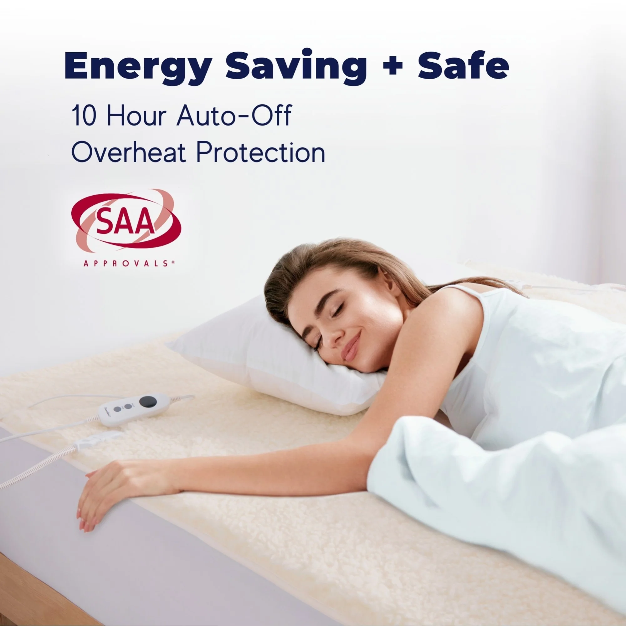 Dreamaker Australian Wool Fleece Electric Blanket [King] - Image 6