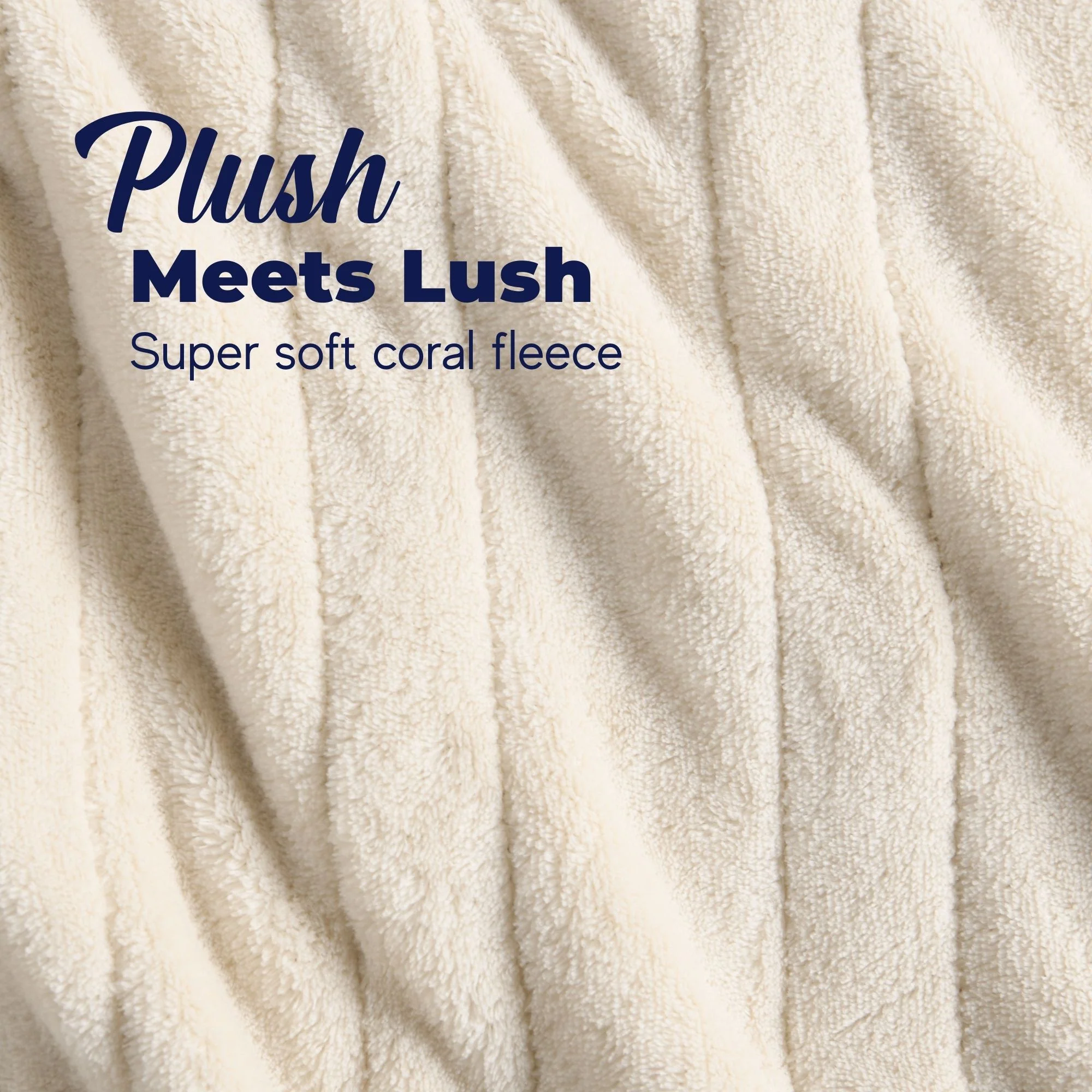 Dreamaker Coral Fleece Electric Heated Throw Blanket [130x160cm] (Cream) - Image 4